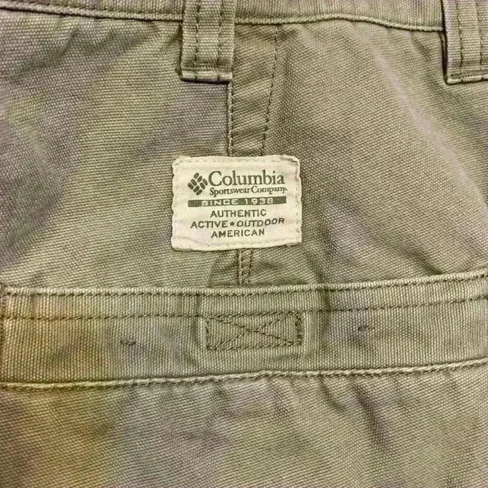 Columbia Men’s pant 34 x 32 outdoor work pant blue collar pockets casual *flaw - Picture 6 of 10